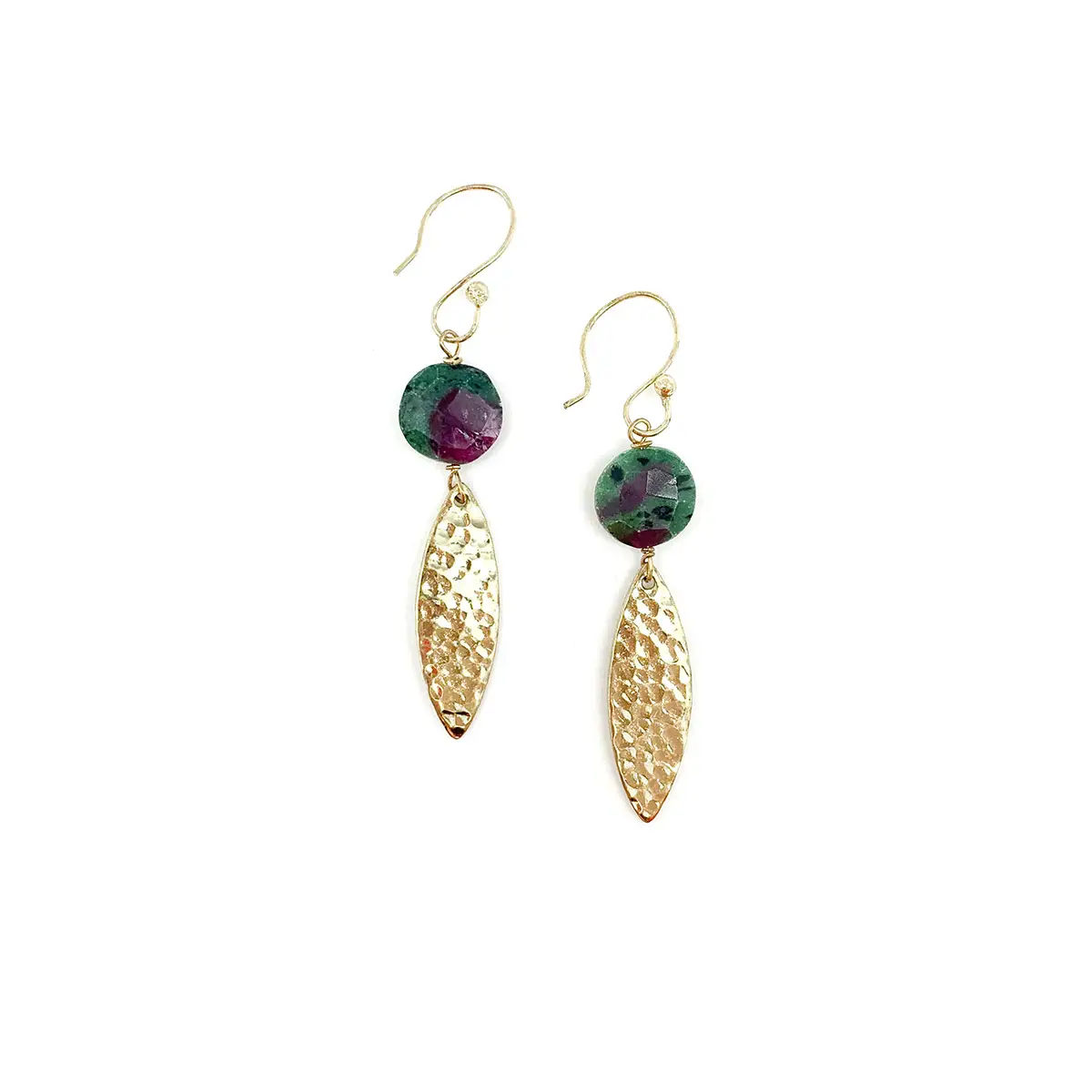 Akriti Gold Medium Faceted Earrings