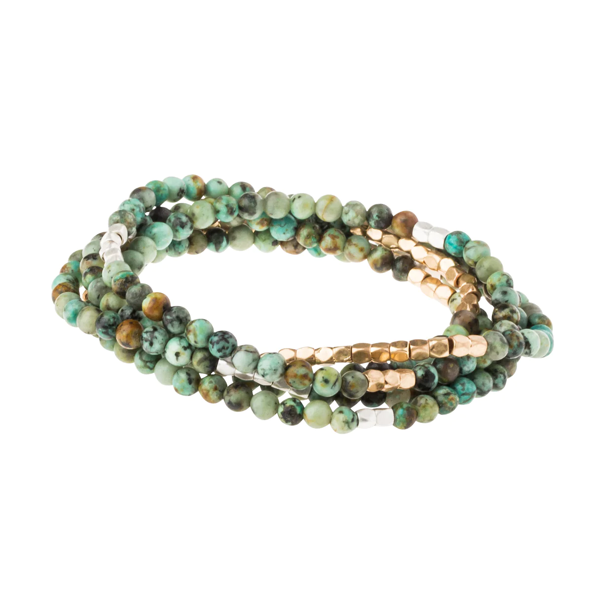 Stone Wrap Bracelet African Turquoise