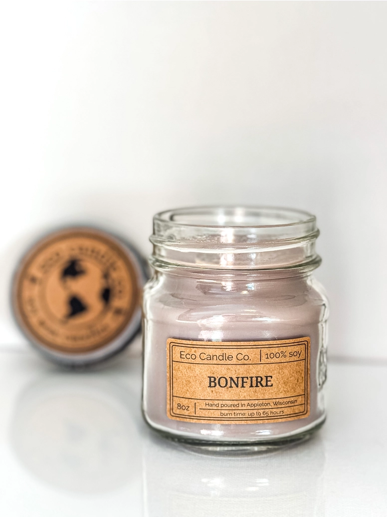 Mason Candle Bonfire