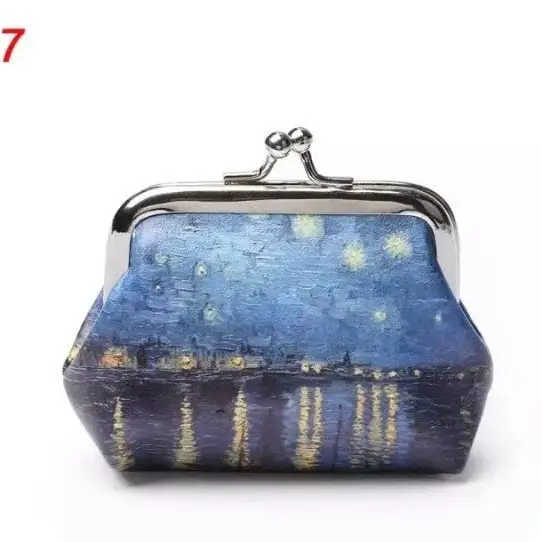 Van Gogh Art Kiss Lock Coin Purse