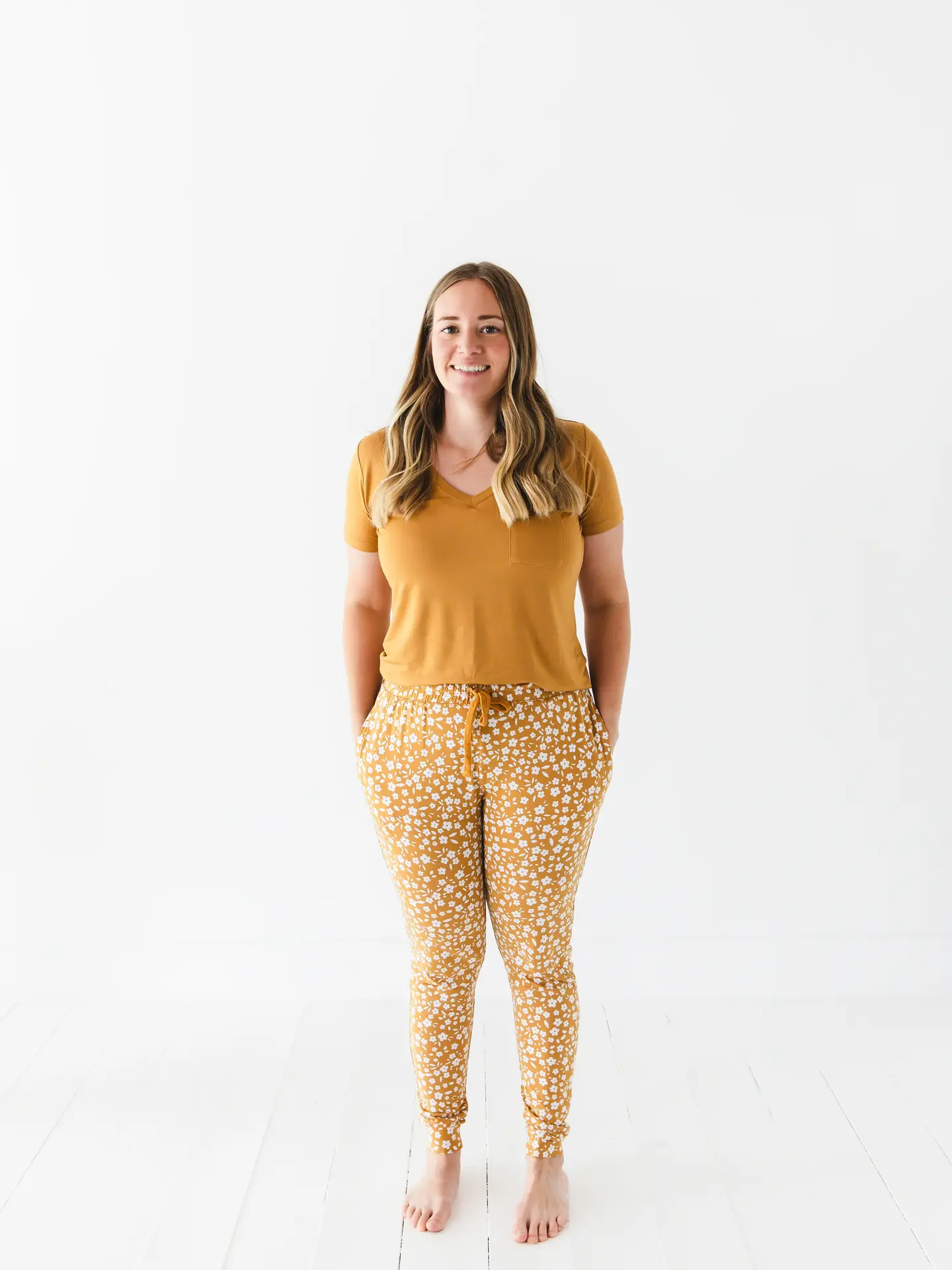 Honey Blooms Women's Bamboo Pajama Joggers