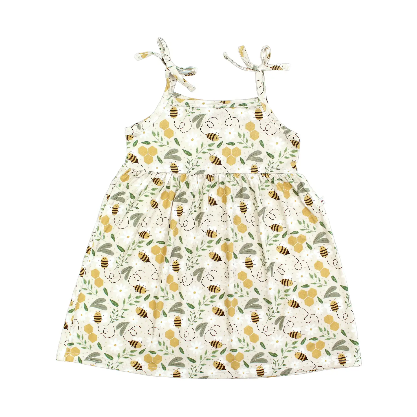 Girls Happy Honey Bees Bamboo Dress