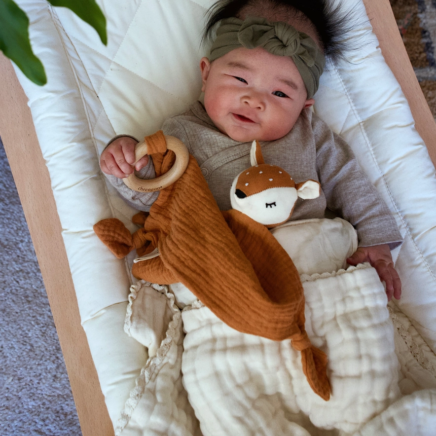 Organic Fawn Lovie Blanket