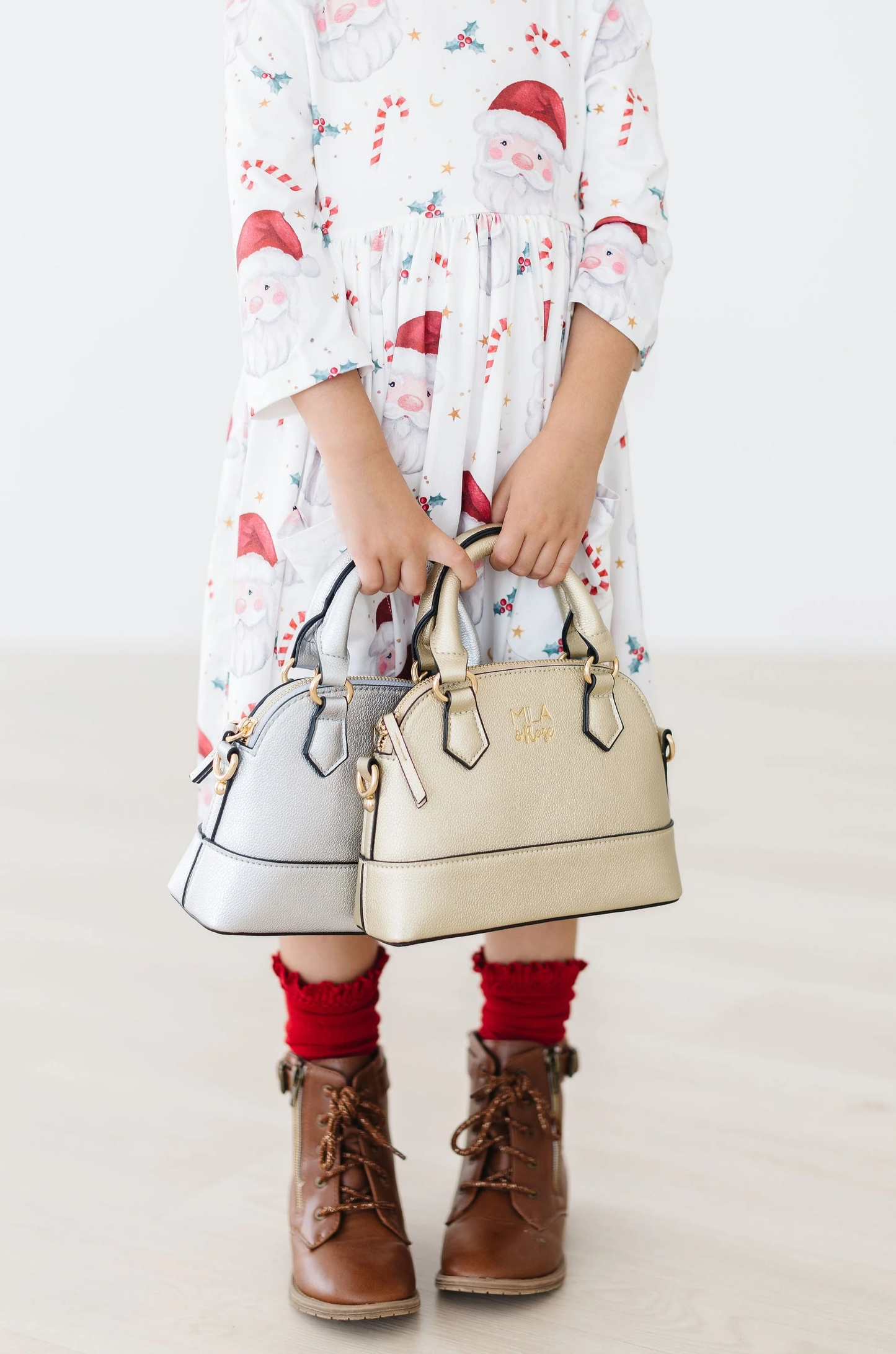 Gold Metallic Girls Crossbody Purse