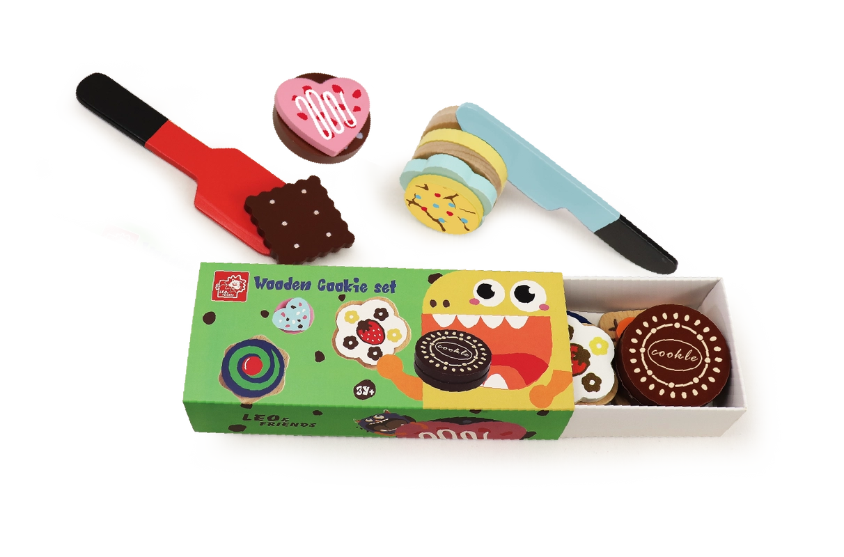 Wooden Cookie Baking Set