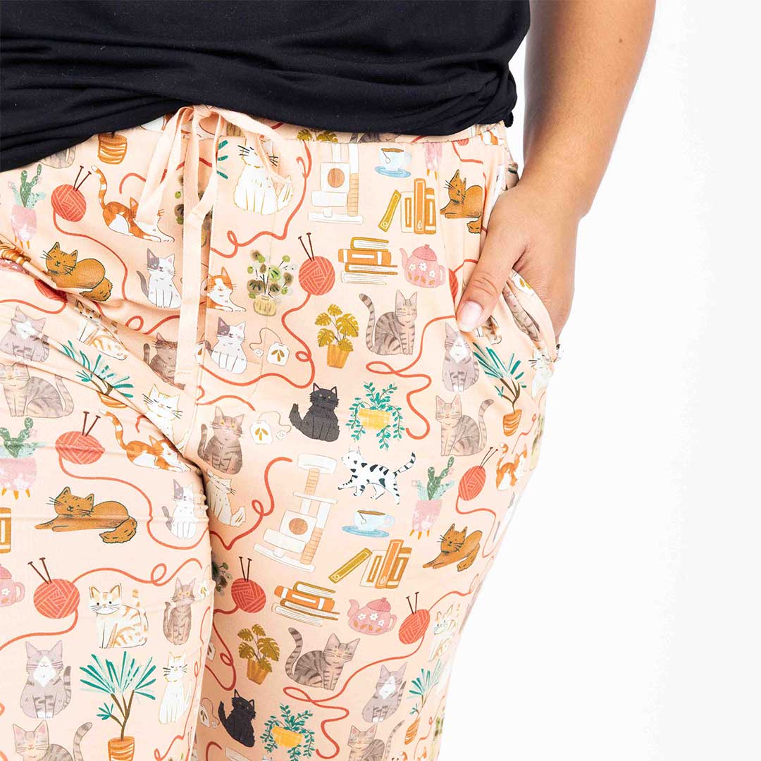 Cats Meow Adult Bamboo Pajama Pants