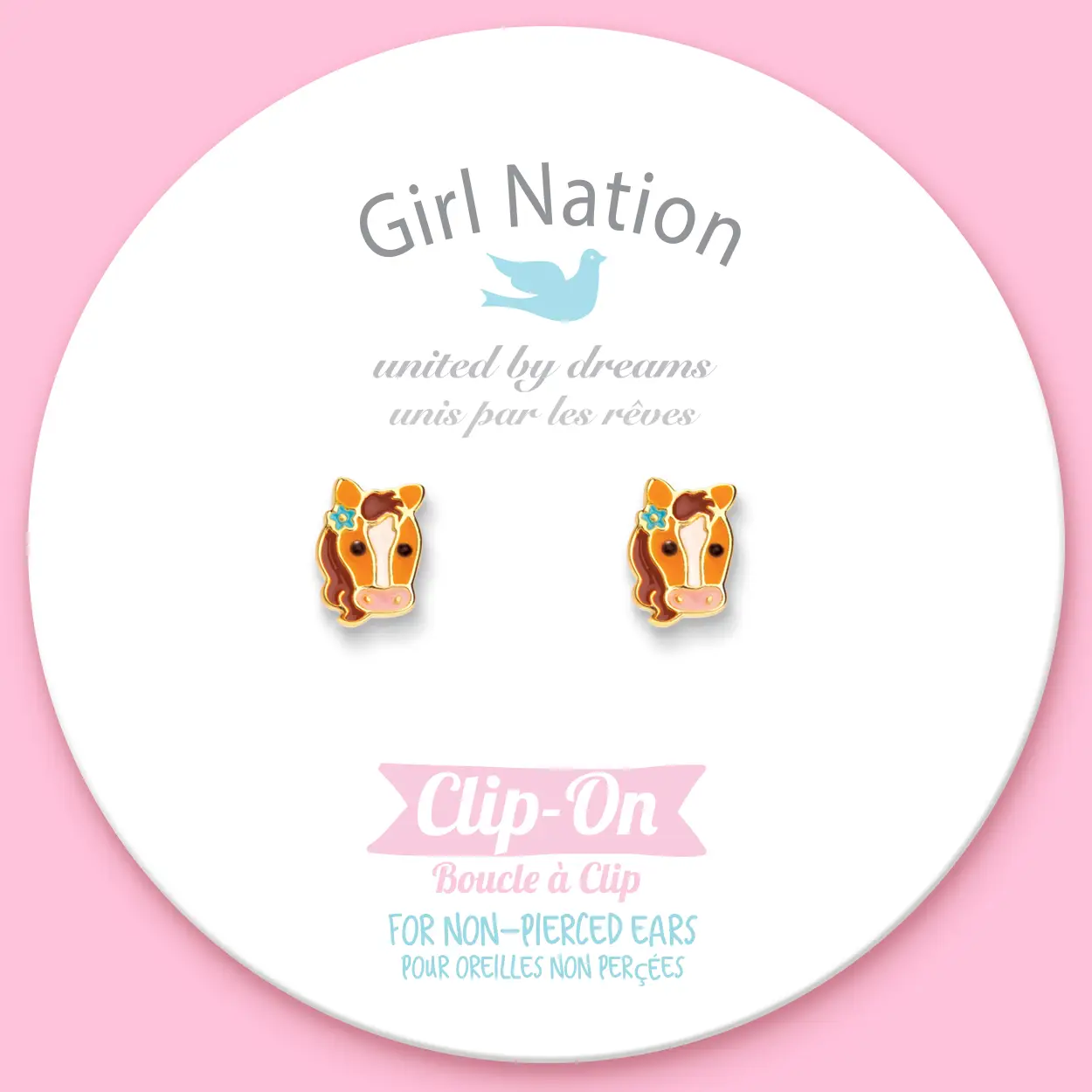 Pretty Pony Clip On Earrings