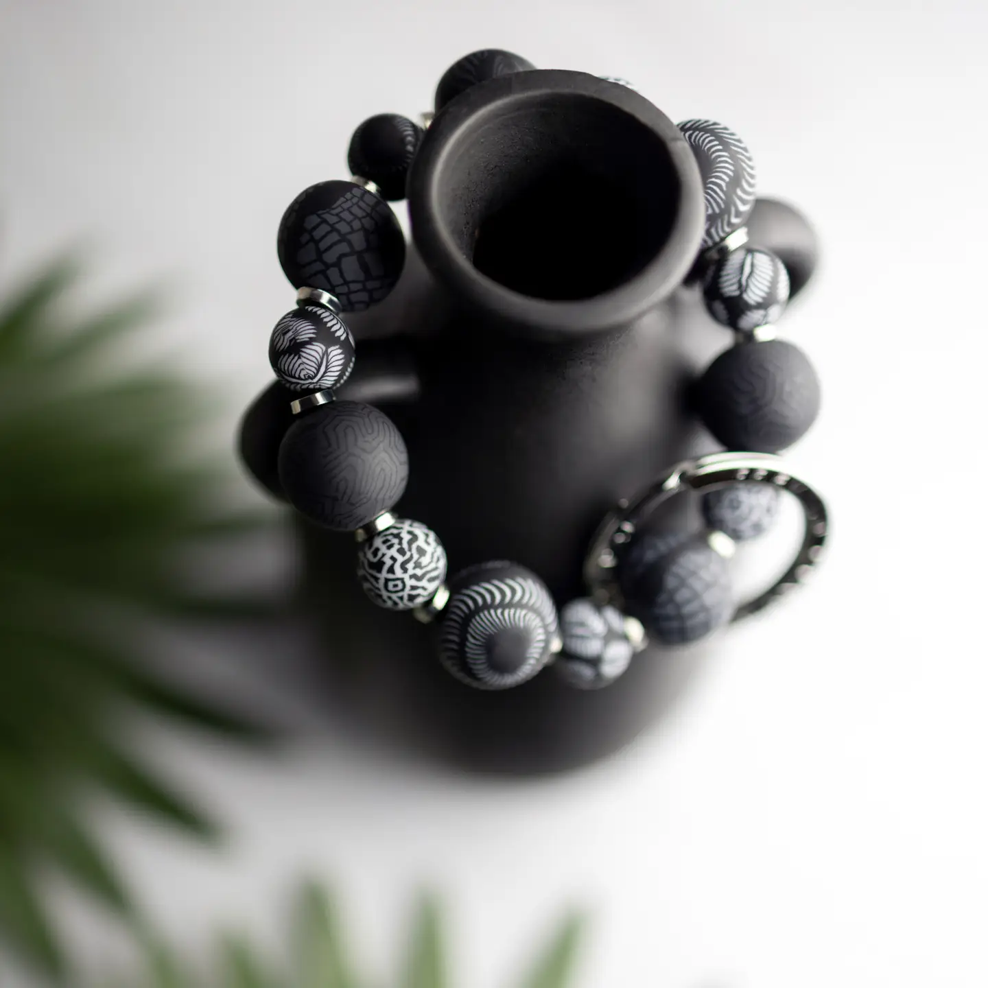 Beaded Wrist Keychain Small