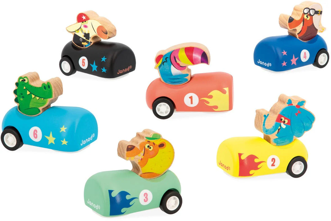 Pull-Back Wooden Car