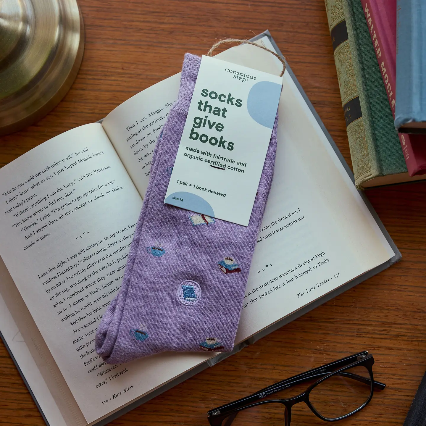 Socks That Give Books Purple Bookshelves