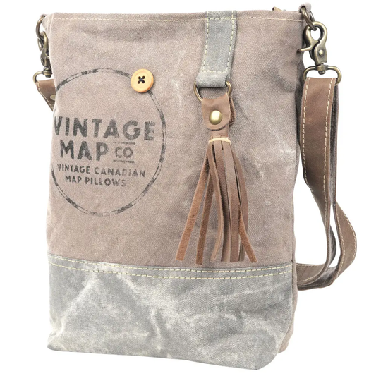 Vintage Map Shoulder Bag
