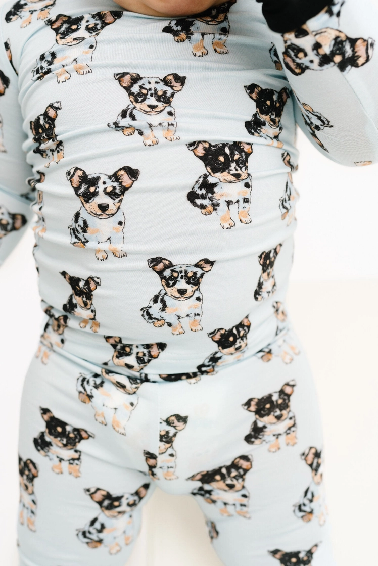 Kids Blue Heeler Dog Bamboo Pajamas