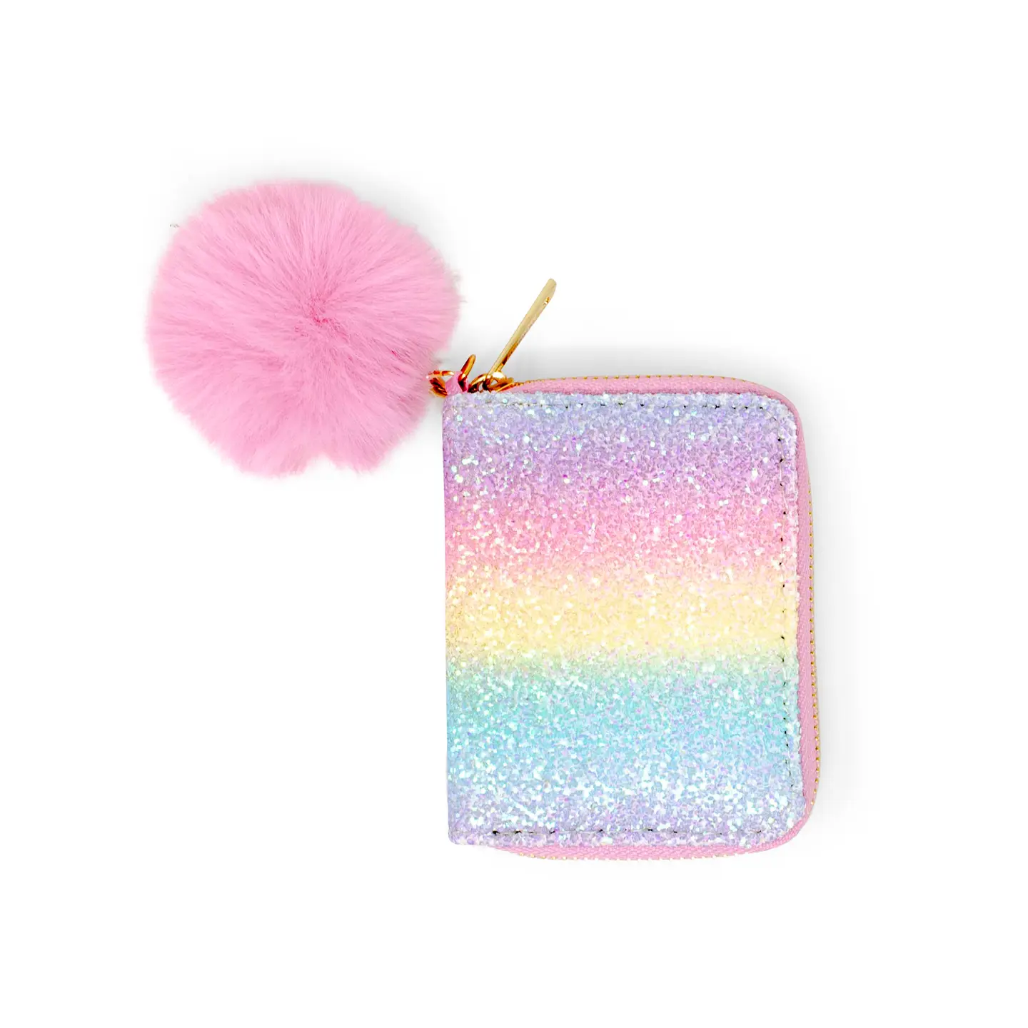 Girls Wallet Glitter Rainbow Bright