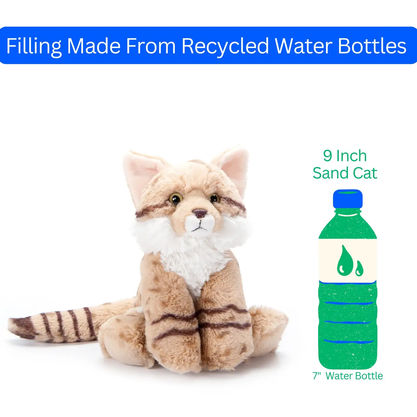 Wild Onez Sand Cat Stuffed Animal