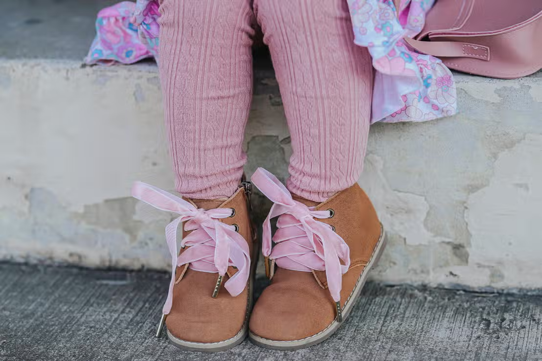 Girls Cable Knit Tights - Blush