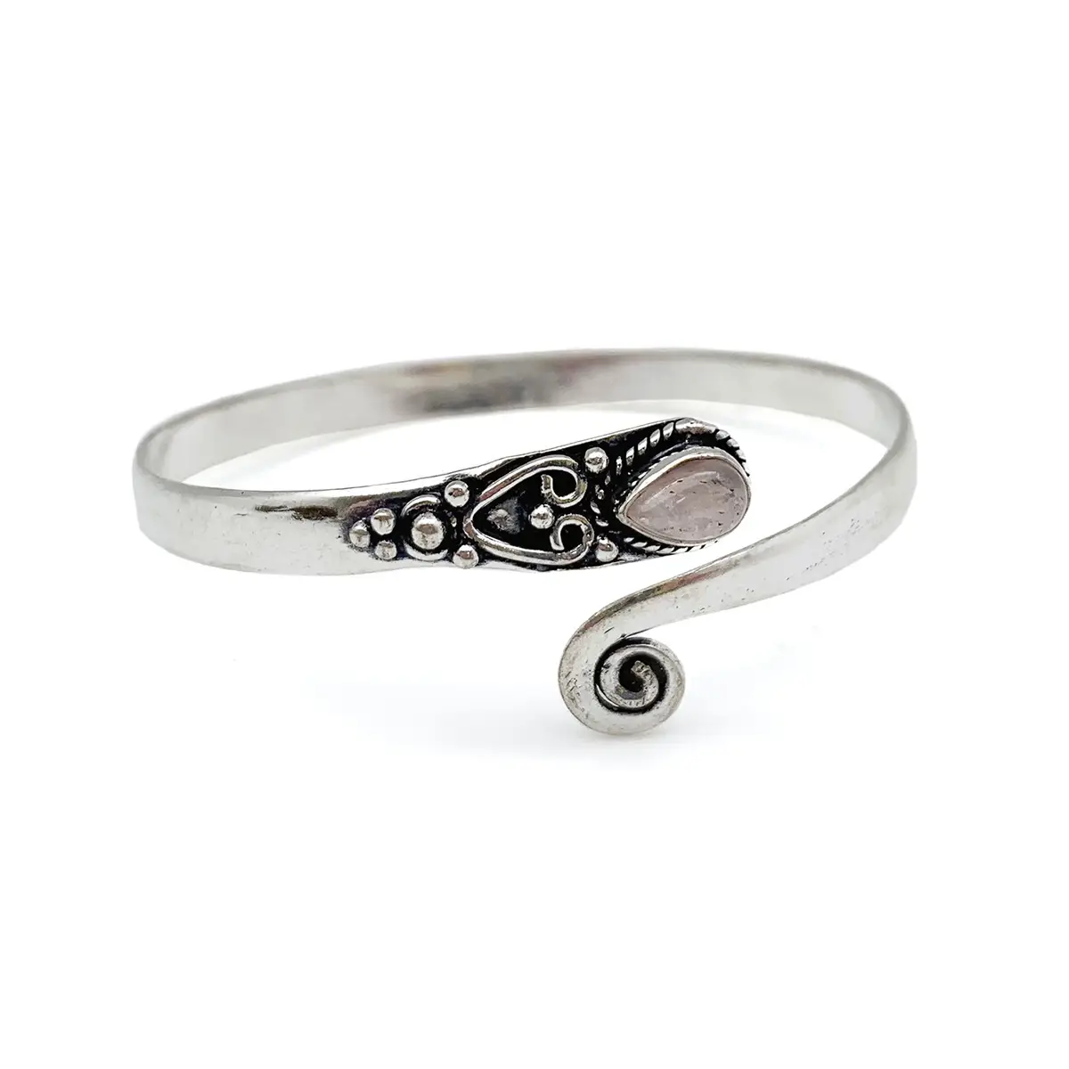 Tanvi Cuff Bracelet Silver Bangle