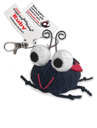 Ruby the Ladybug String Doll Keychain