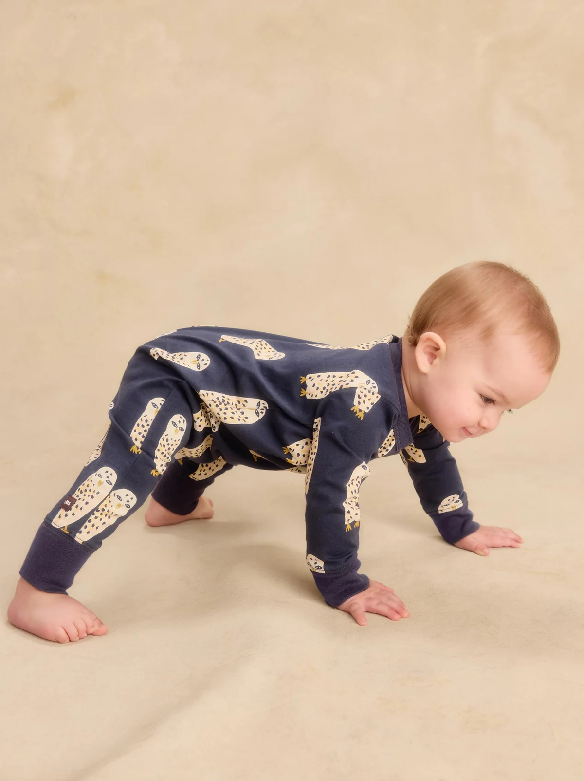 Baby Snowy Owl Pocket Romper
