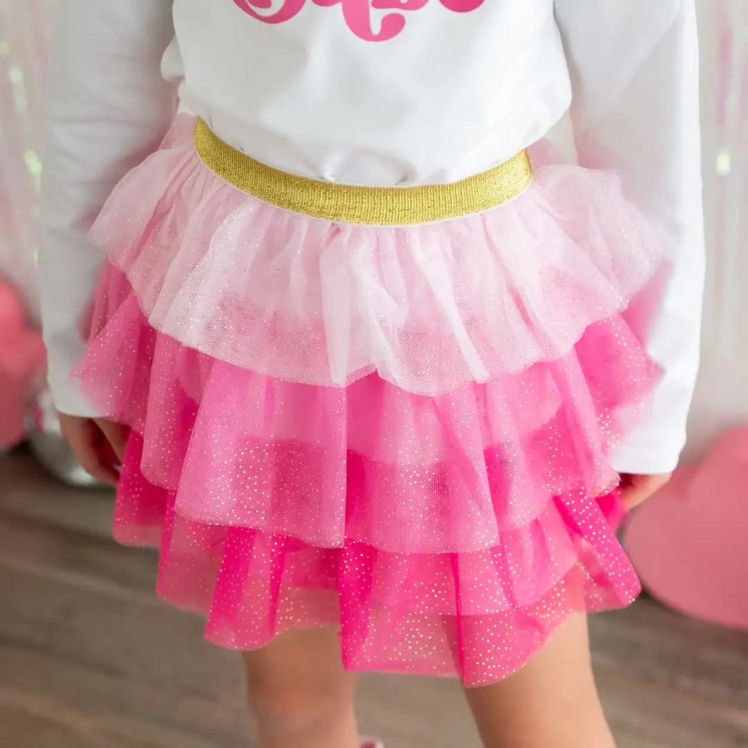 Girls Pink Petal Tutu