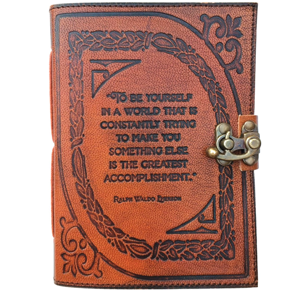 Be Yourself Leather Journal