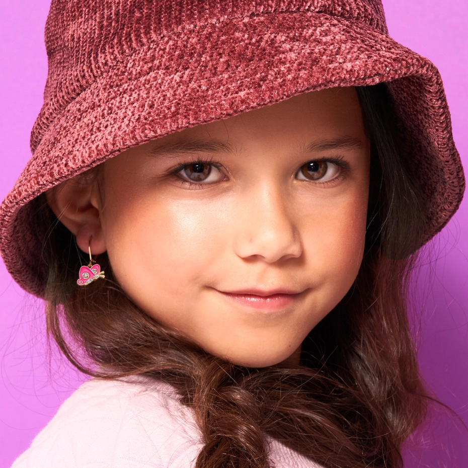 Crystal Butterfly Dangle Earrings