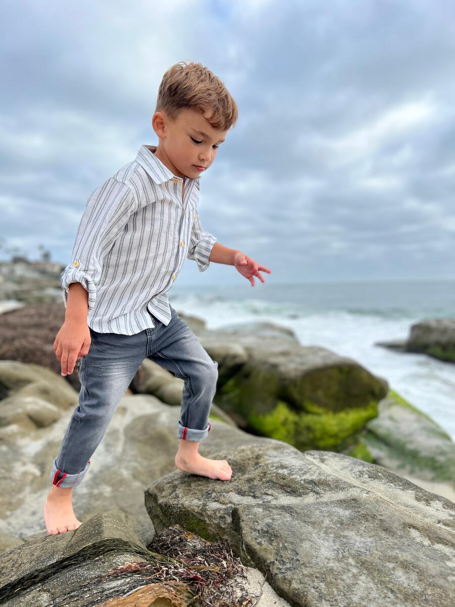 Boys Denim Jeans: Charcoal