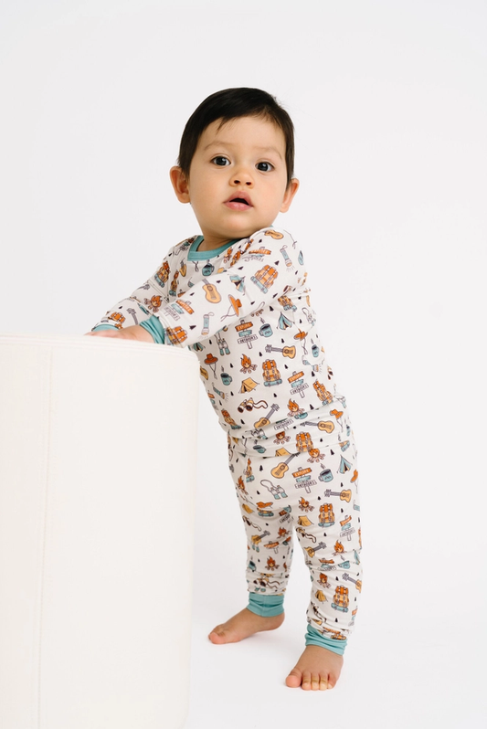 Kids Cozy Campsite Bamboo Pajamas