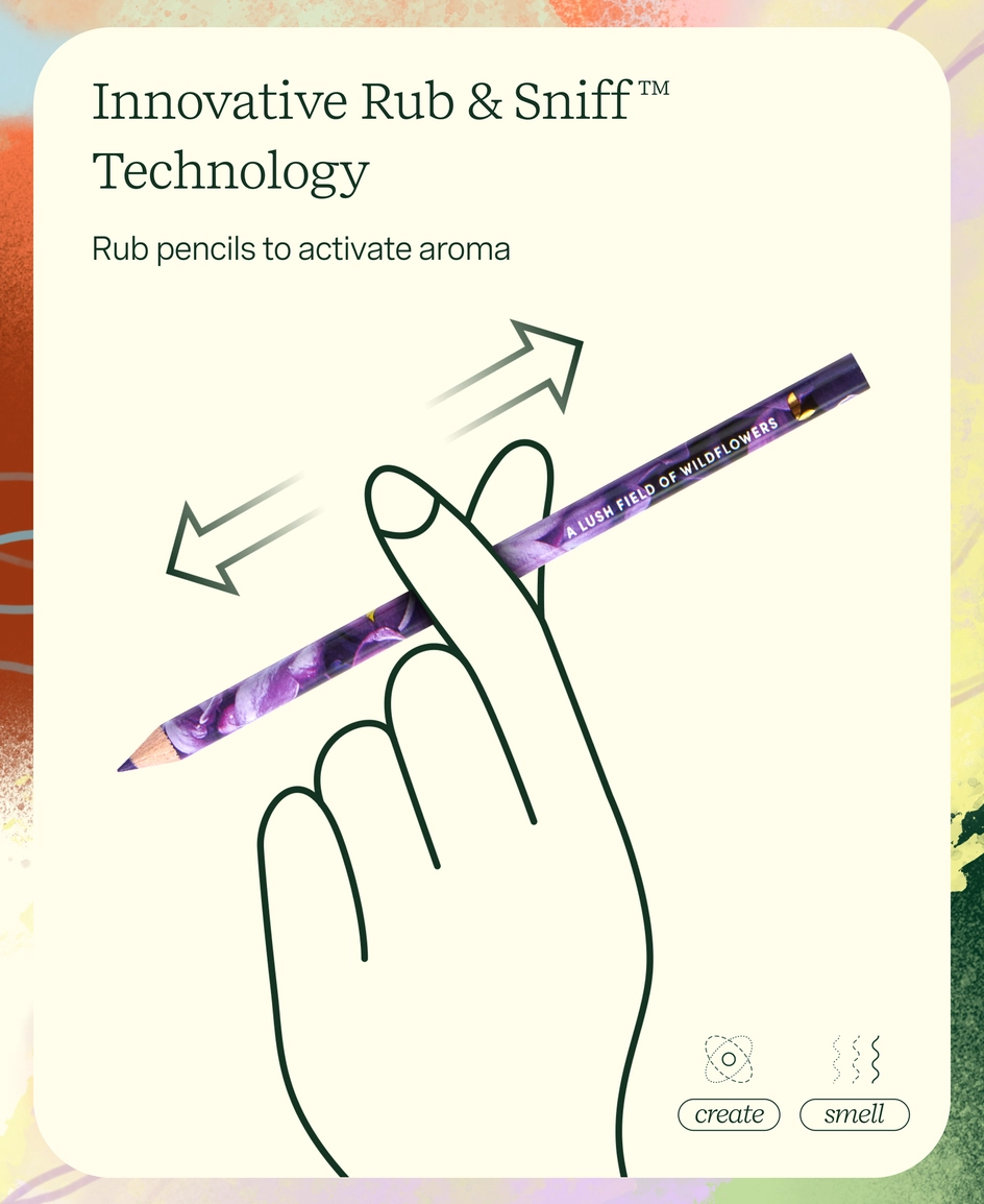 Lifelines Rub & Sniff Scented Colored Pencils