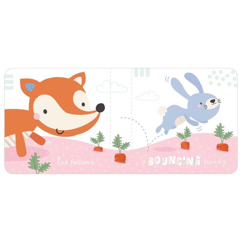 Sensory Snuggables Medium Plush Fox with Cloth Book