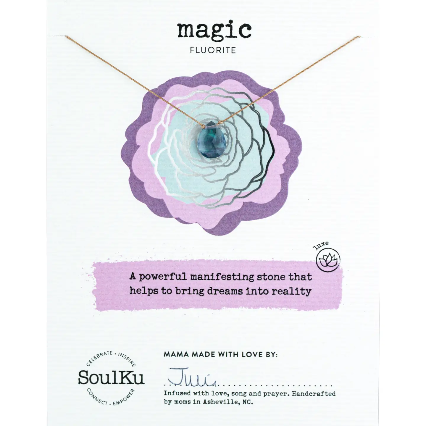Luxe Necklace Fluorite For Magic