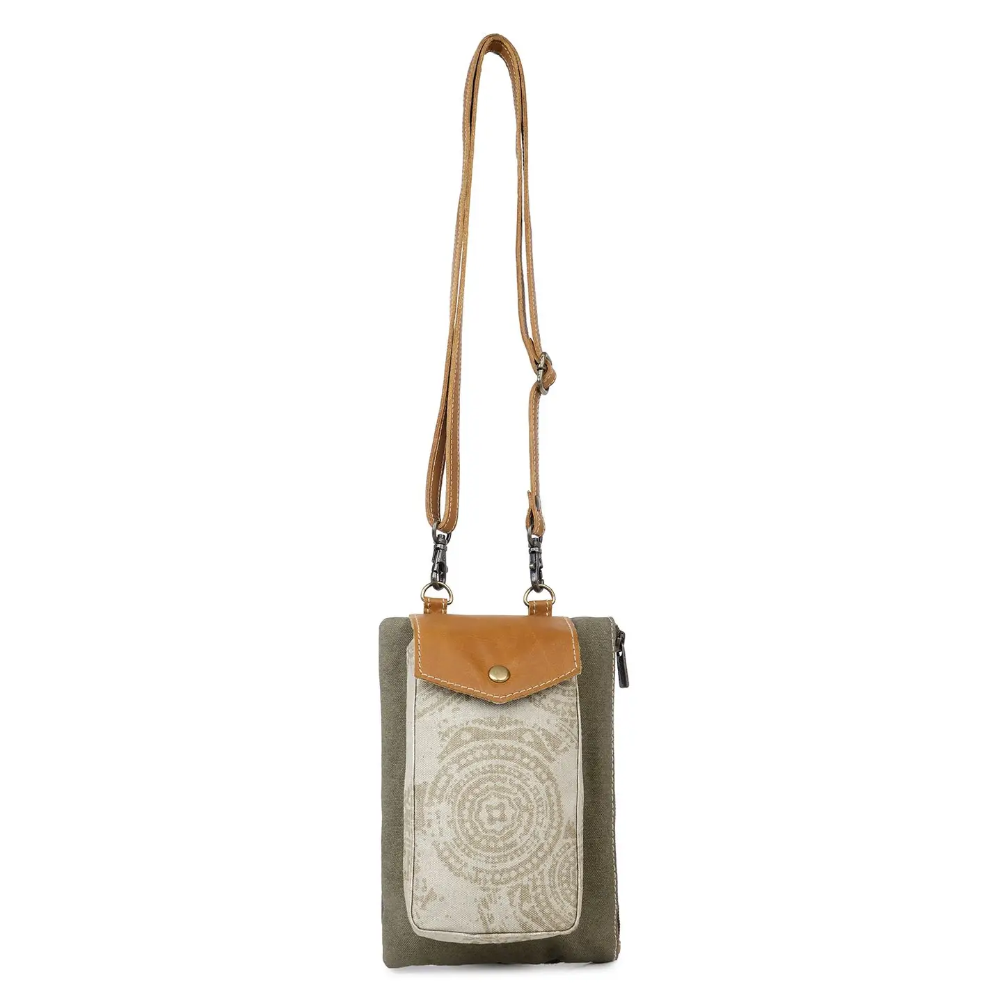 Women's Small Crossbody Bag - Circle Mandala