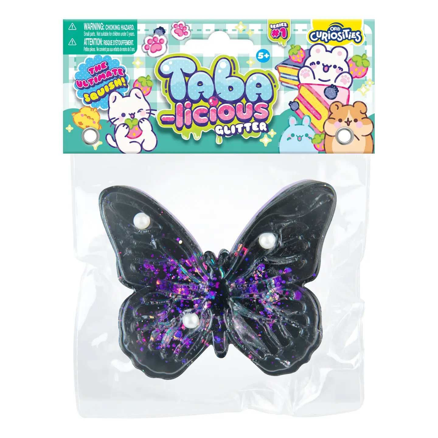 Taba-Licious Glitter Butterfly Squishy
