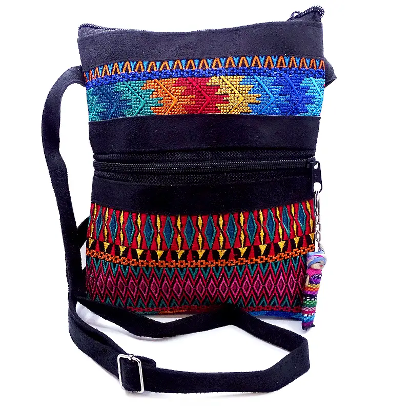 Embroidered Huipil Crossbody Bag