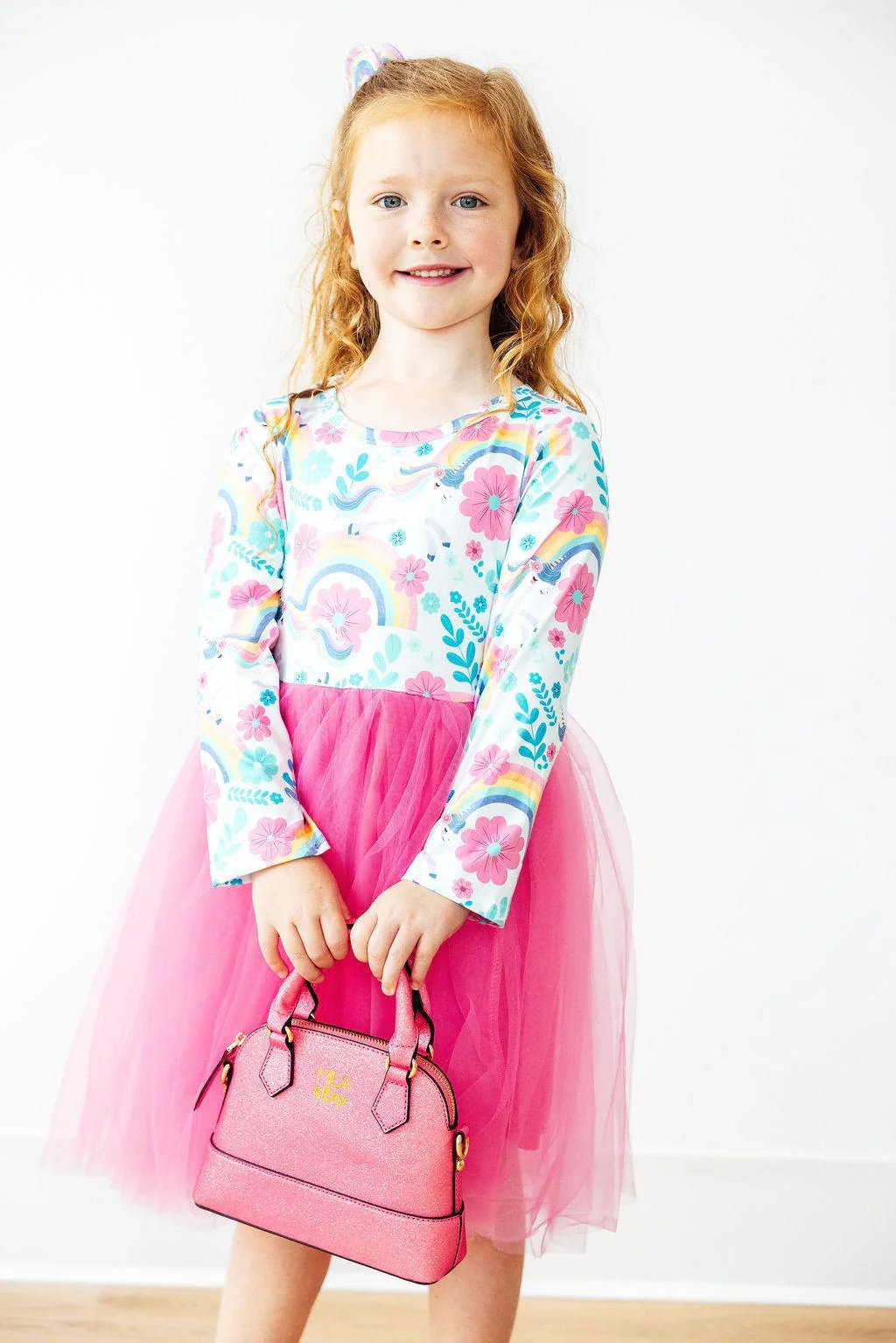 Rainbow Sparkle Unicorn Tutu Dress