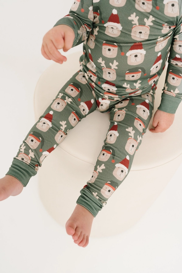 Kids Christmas Bears Bamboo Pajamas