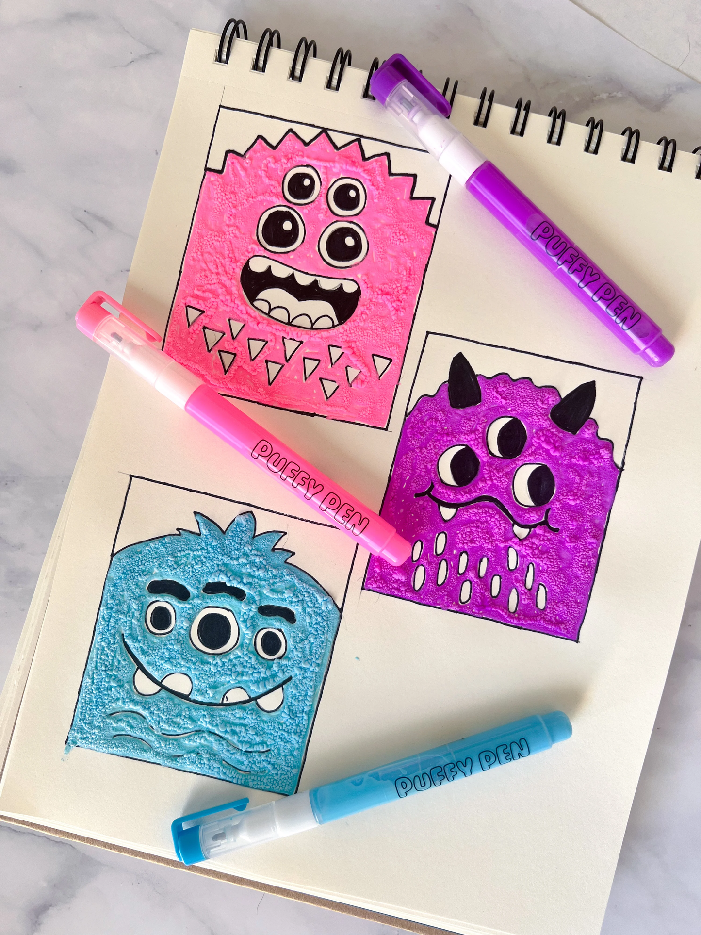 Magic Neon Puffy Pens