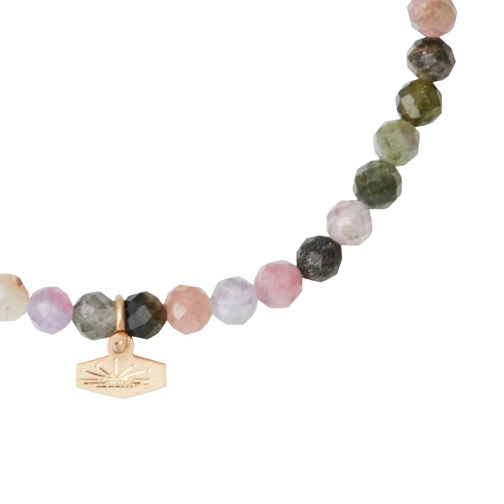 Mini Stone Stacking Bracelet - Tourmaline