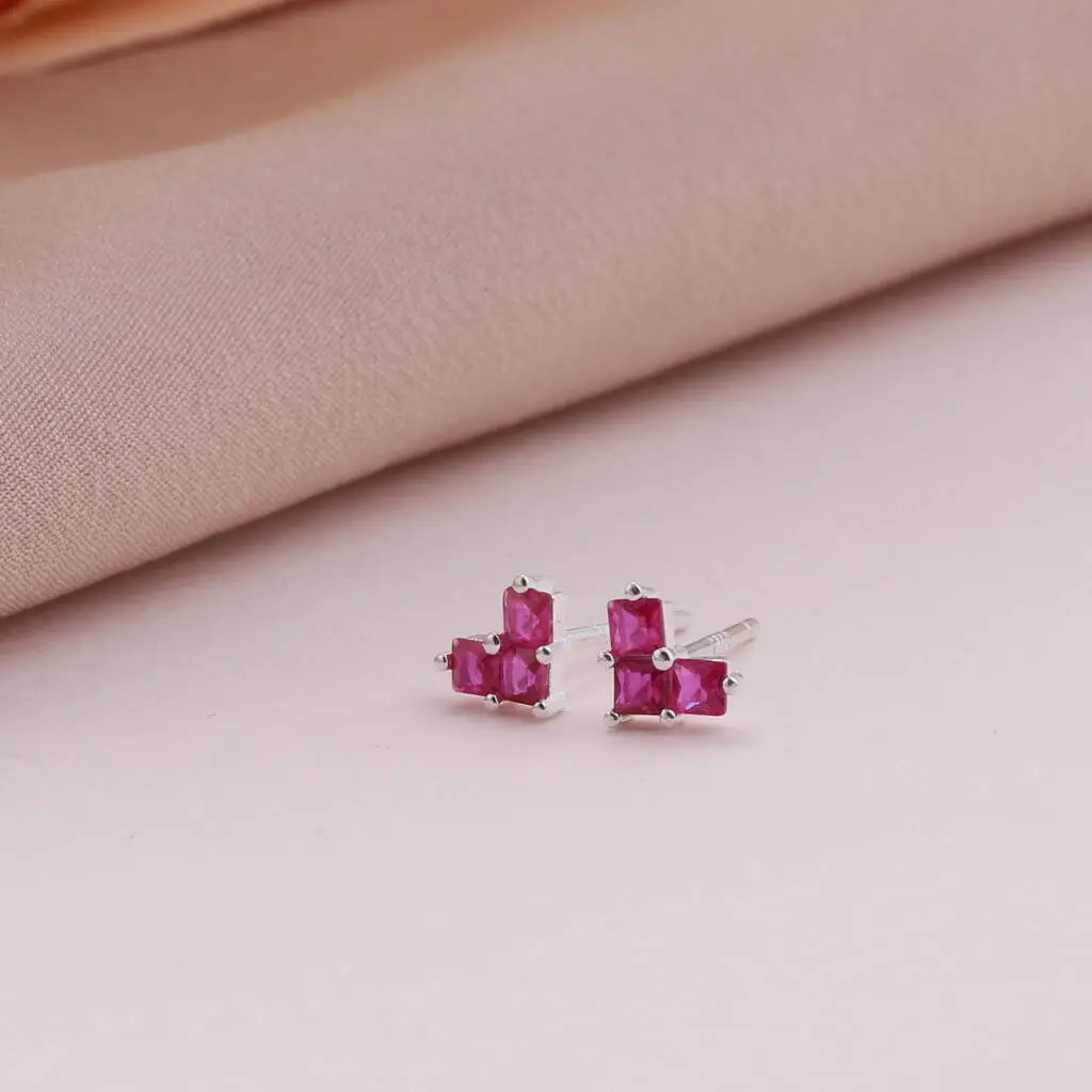 With Love Crystal Heart Earrings