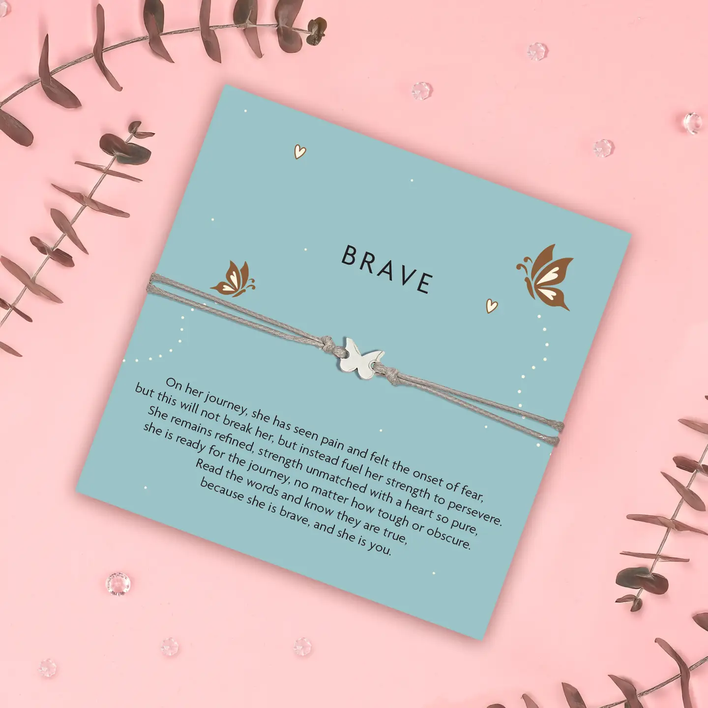 Brave Butterfly Wish Bracelet Blue