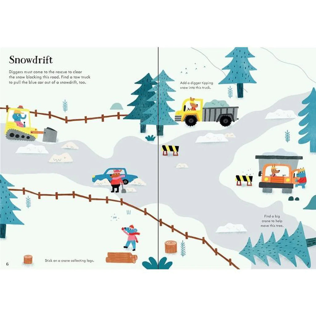 First Stickers Diggers & Cranes Activity Book