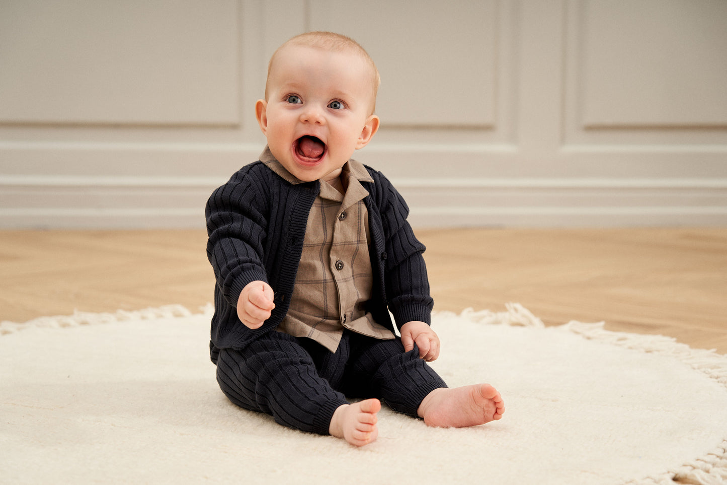 Baby Knit Rib Cardigan