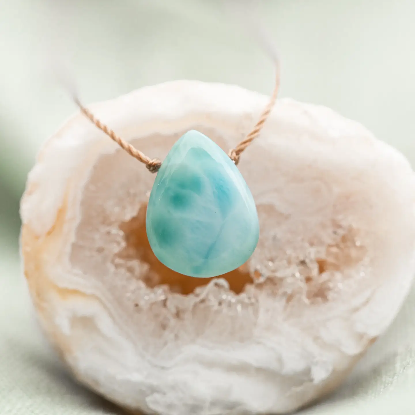 Luxe Necklace Larimar for Beautiful Mom