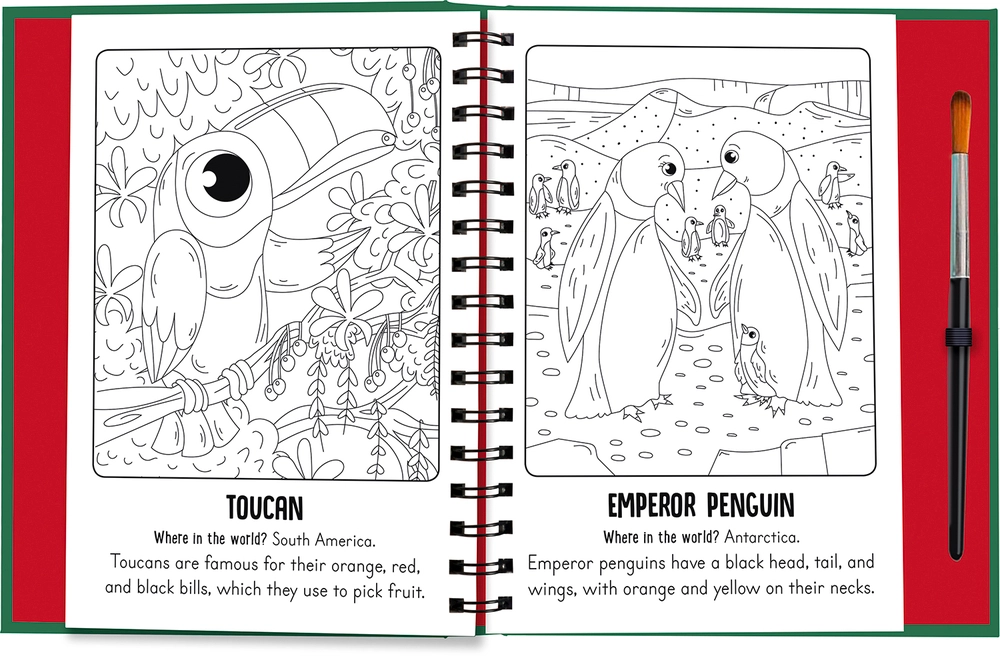 Paint with Water Animals Roars Claws