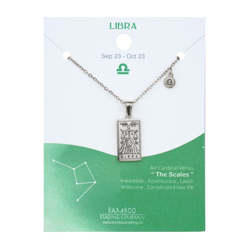 Engraved Zodiac Necklace