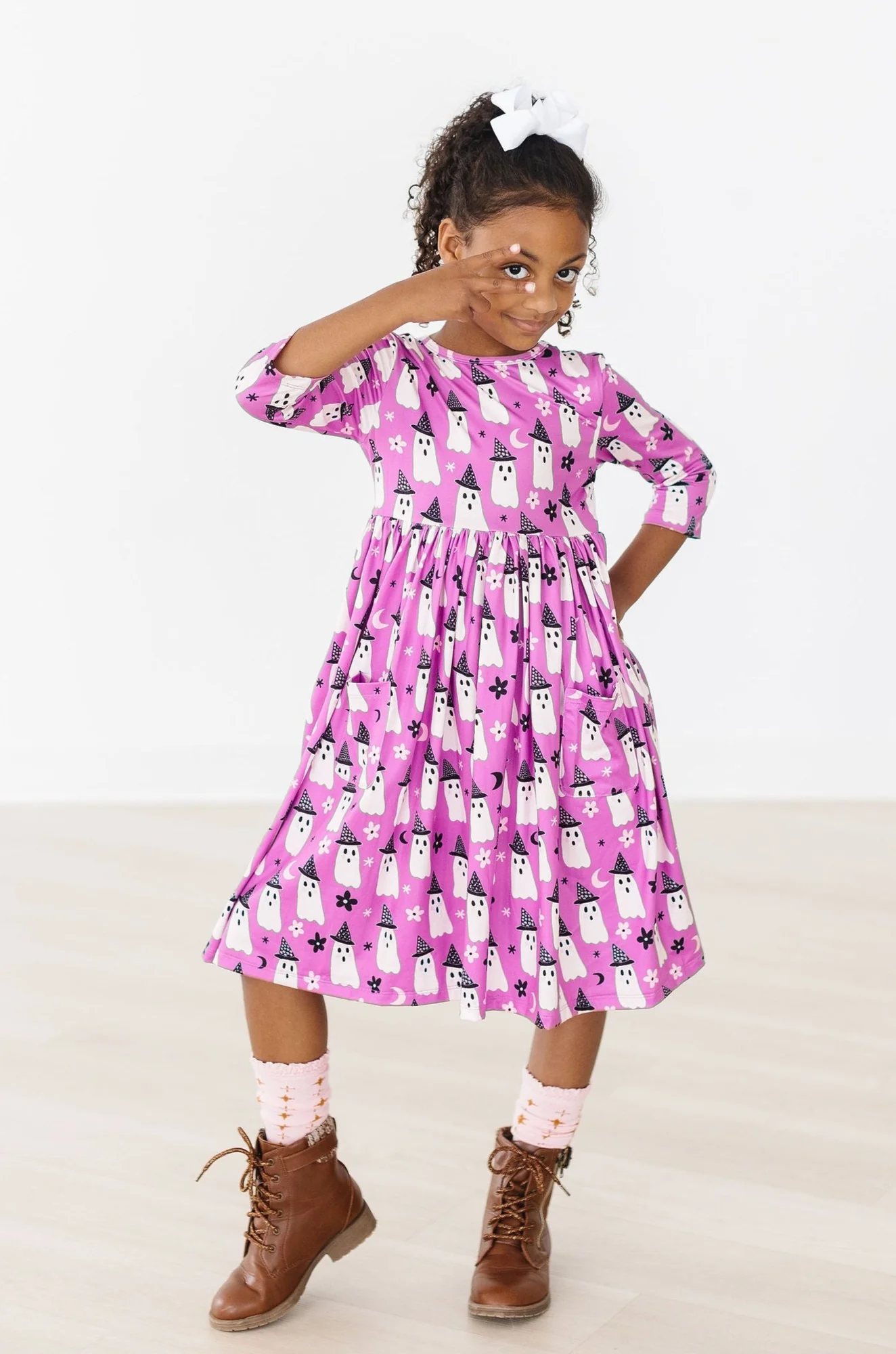Girls Witches Boo Twirl Dress