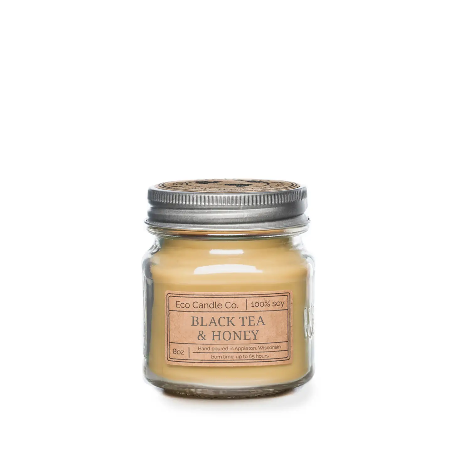 Black Tea & Honey Mason Candle