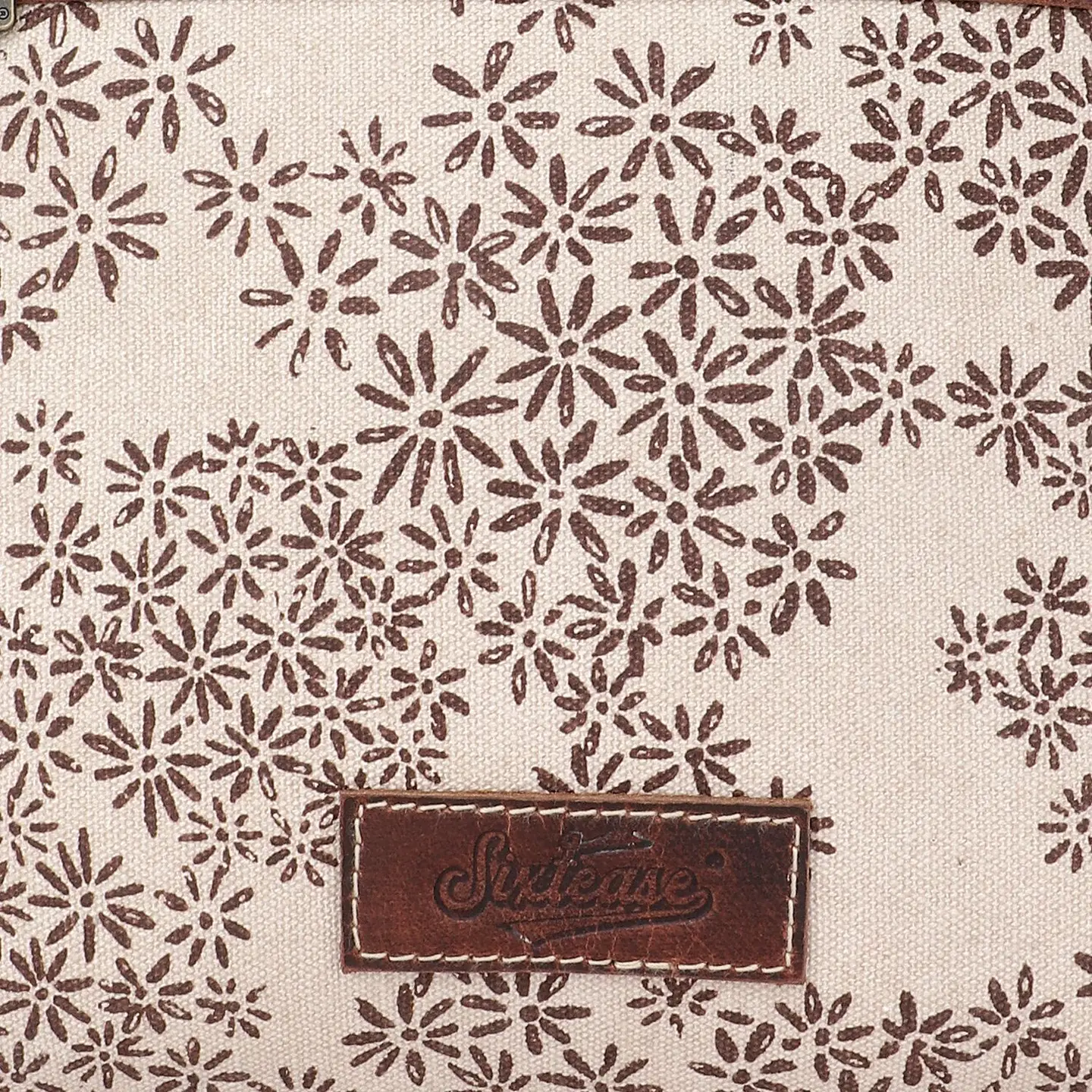 Women's Square Crossbody Bag - Tiny Flowers
