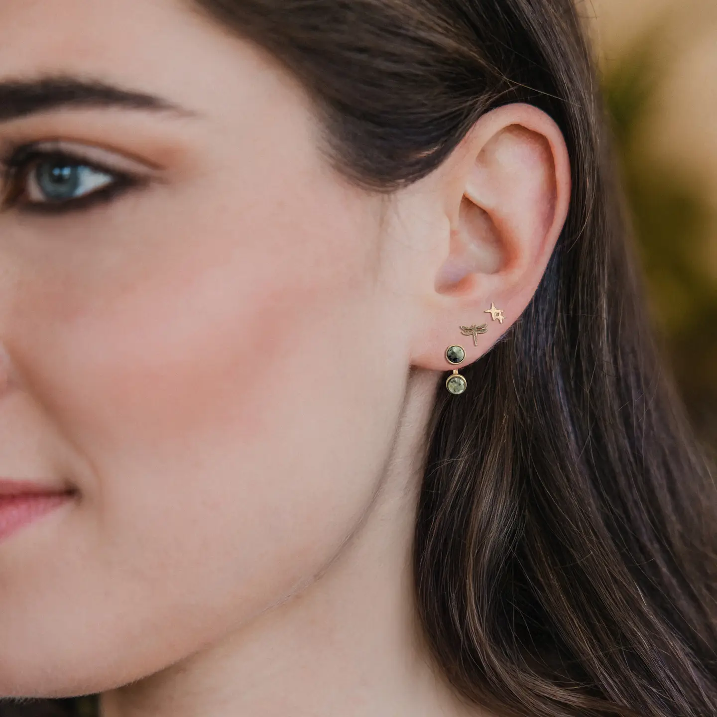 Stud Trio Ear Jacket Set