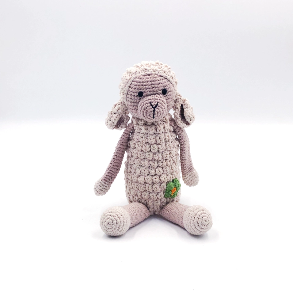 Organic Lamb Knit Rattle