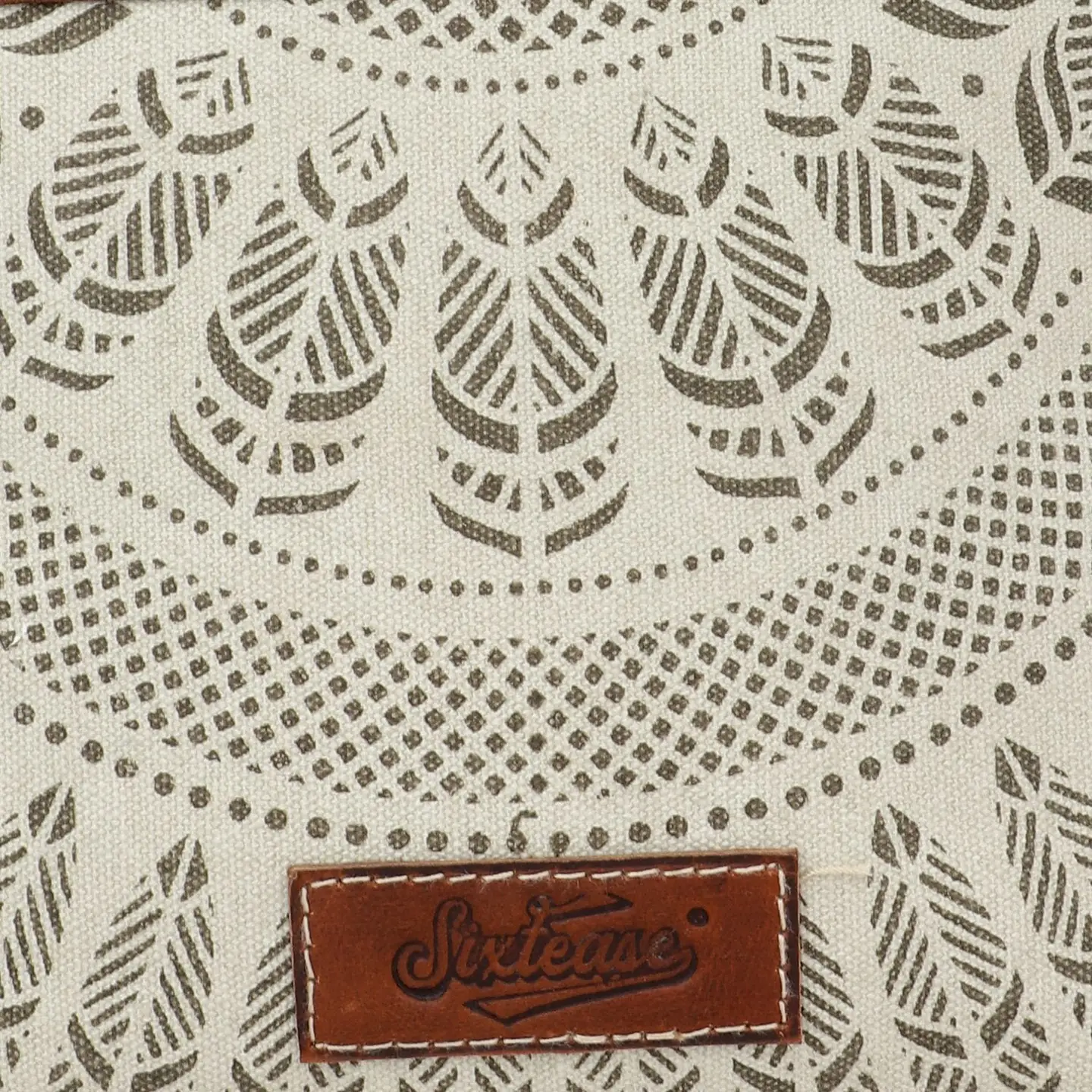 Women's Square Crossbody Bag - Sage Feathers